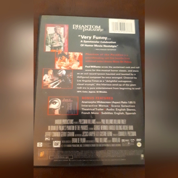 DVD💿Phantom of the Paradise - Picture 2 of 3